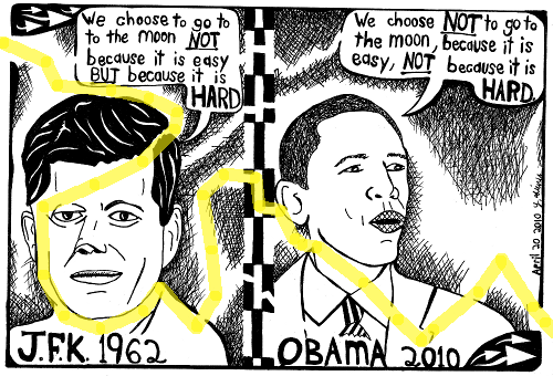 JFK vs Obama on NASA maze-solution