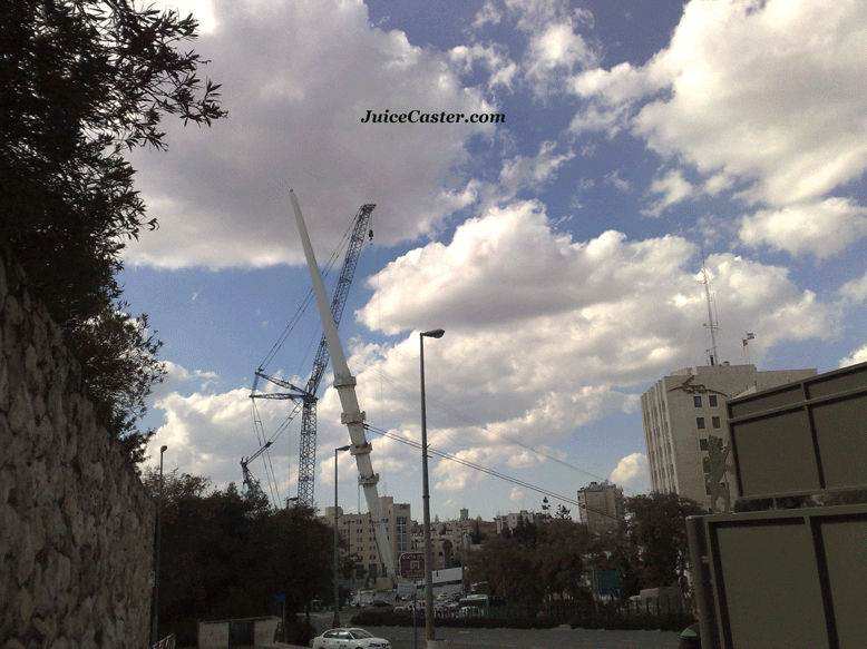 jerusalem light rail being built