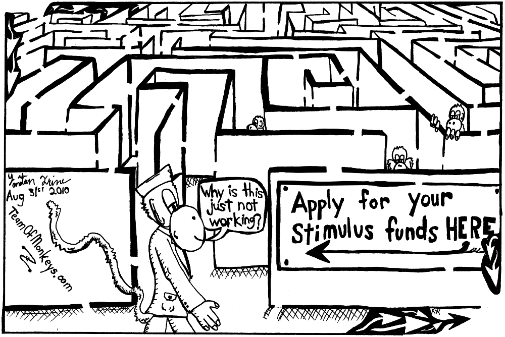 maze of a maze for stimulus funds