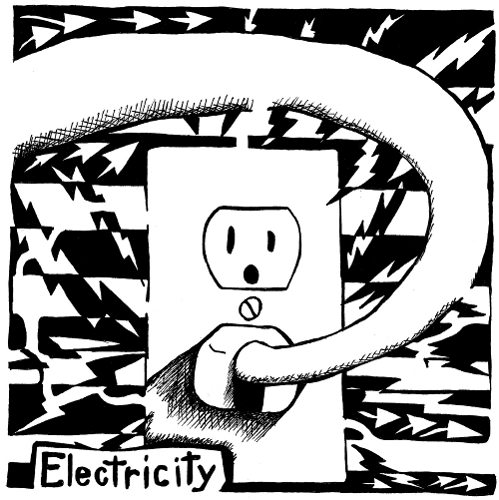 psychedelic electrical outlet maze