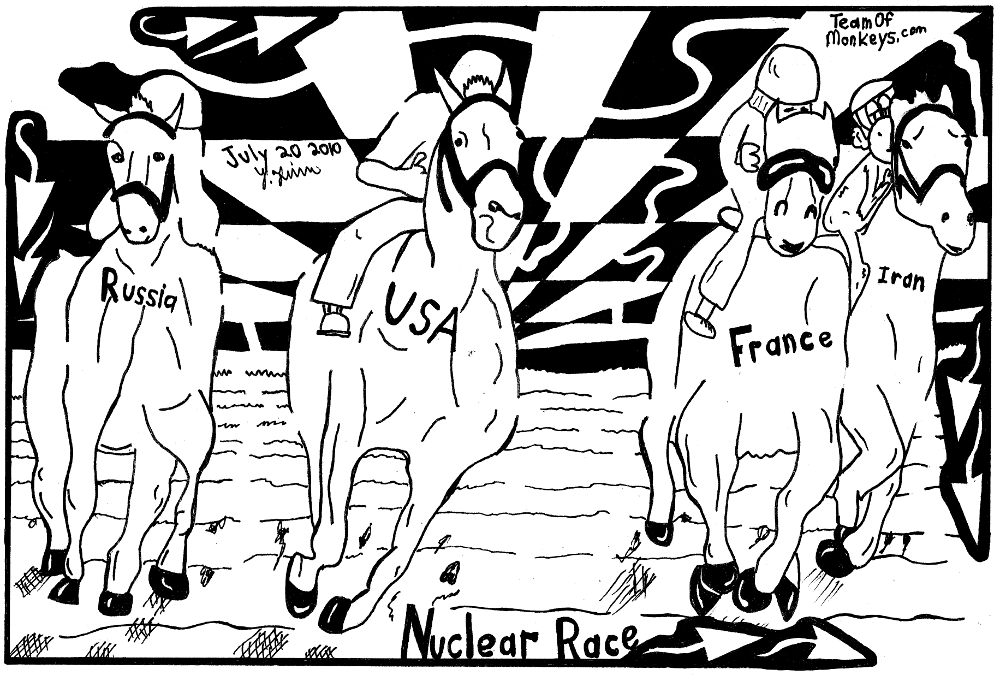 maze cartoon Nuclear Horse Race