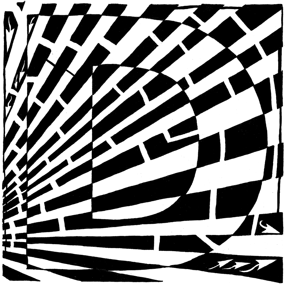 Maze of UpperCase D by Yonatan Frimer