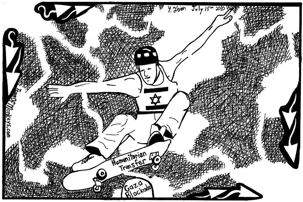 maze cartoon skateboard politics