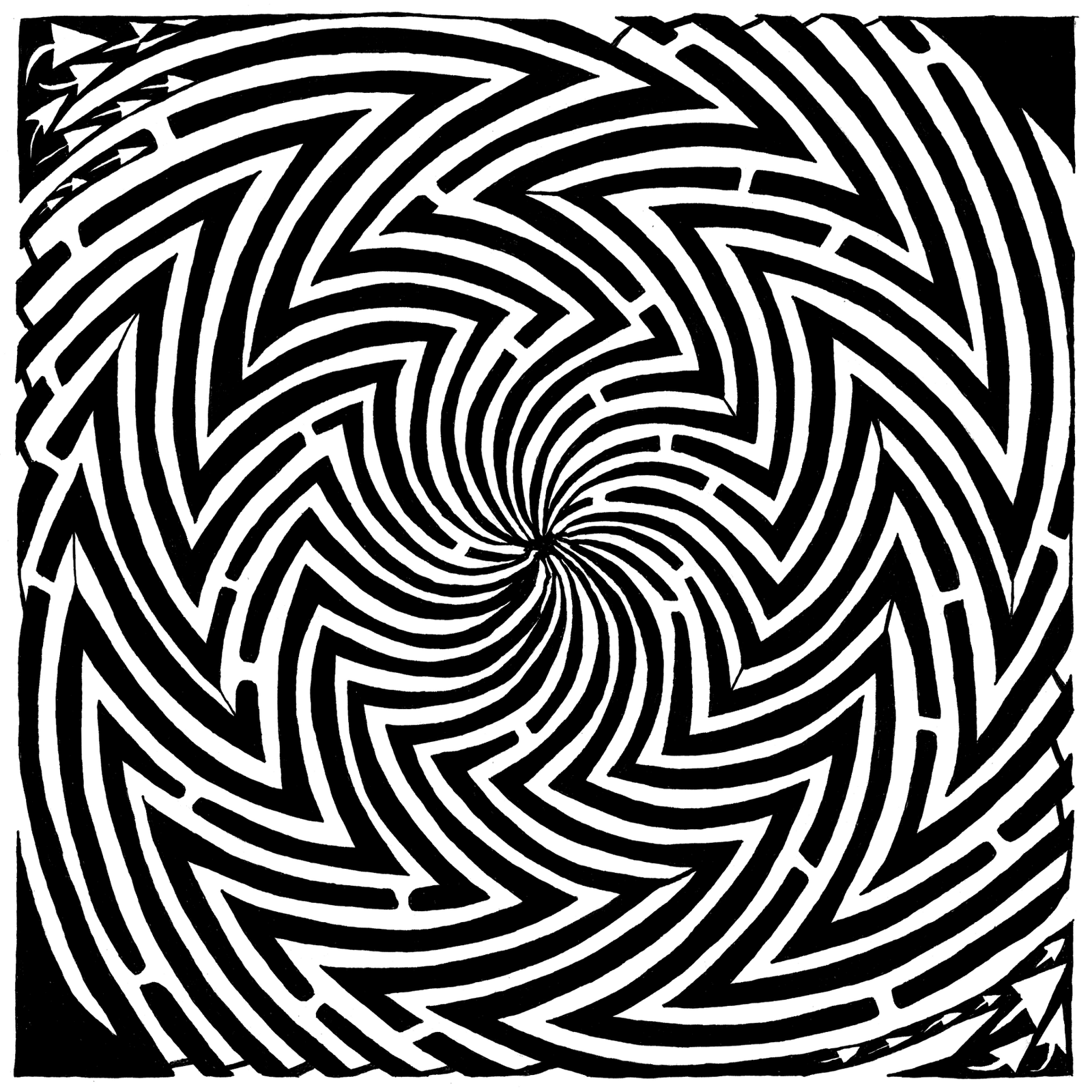 Optical Illusion Maze by Yonatan Frimer