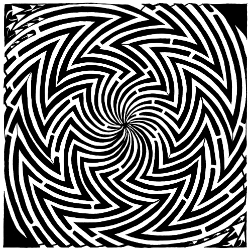 Optical Illusion Maze