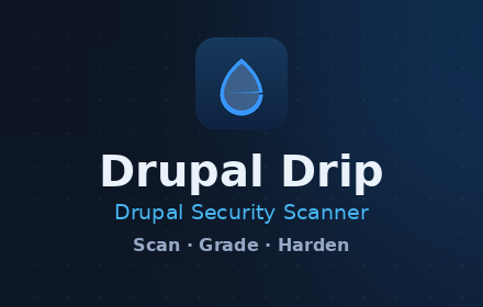 Drupal Drip Drupal security scanner for Chrome