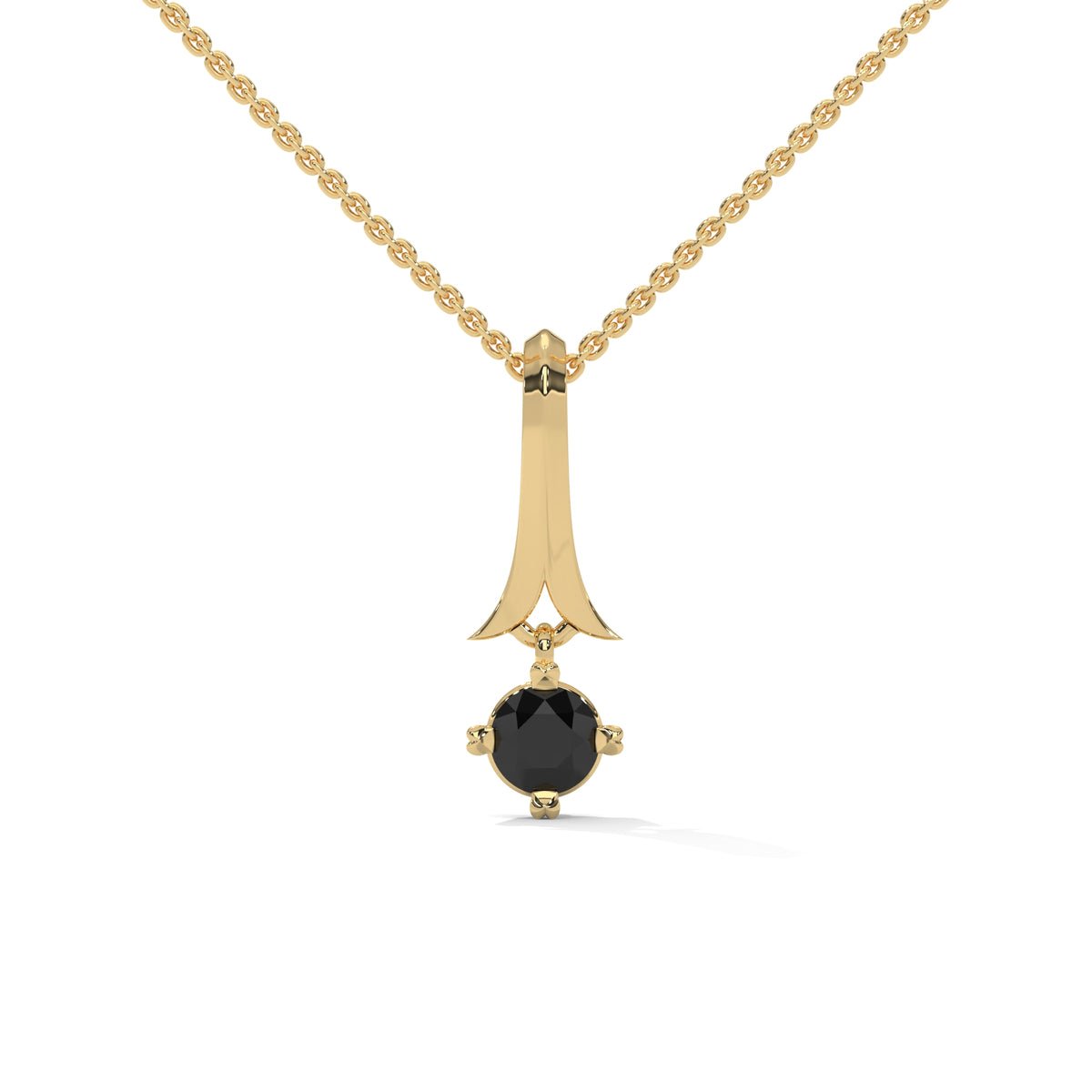 Gemone Diamond black diamond pendant